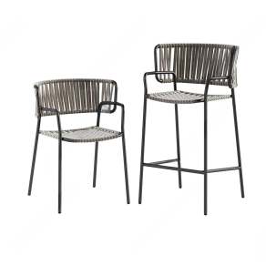 现代吧椅3D模型下载